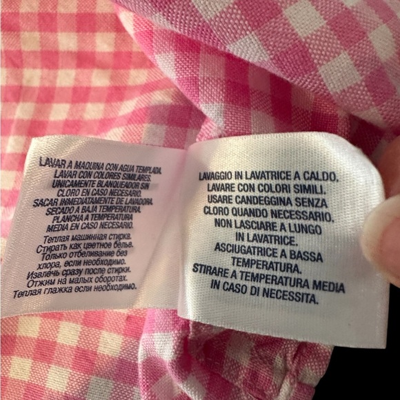 Ralph Lauren Boy’s Pink Gingham Button Down sz 4 - Picture 6 of 10